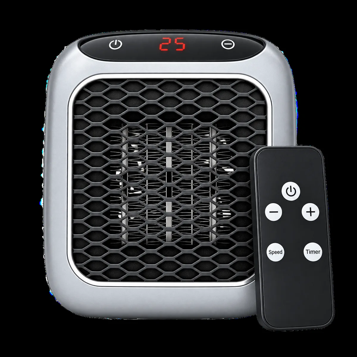 Pyrivo plug-in ceramic heater with remote control